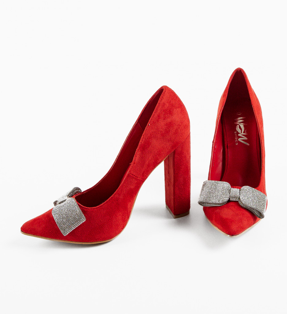 Pantofi Dama Rosii cu Toc - Eleganță Asigurată - imagine 6