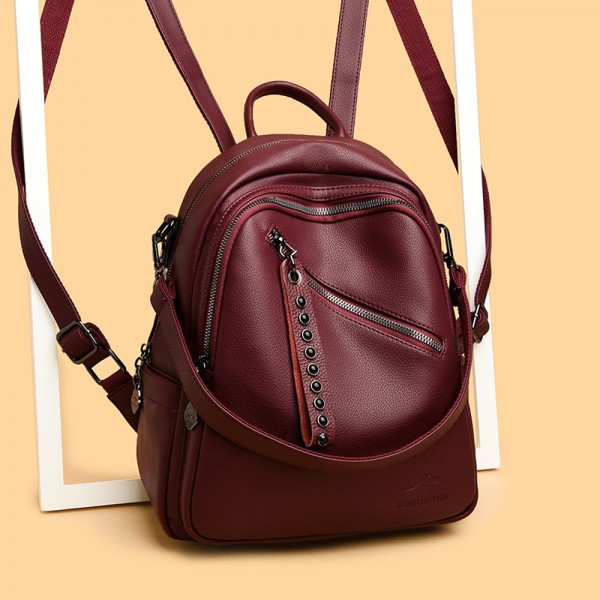 Rucsac Dama Pfy Hayden GT1338 Bordo Elegant - imagine 3