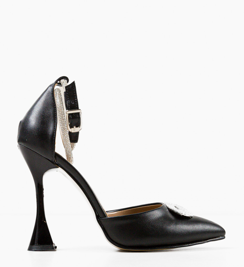 Pantofi cu toc Kiss Negri - Eleganță și Stil - imagine 6