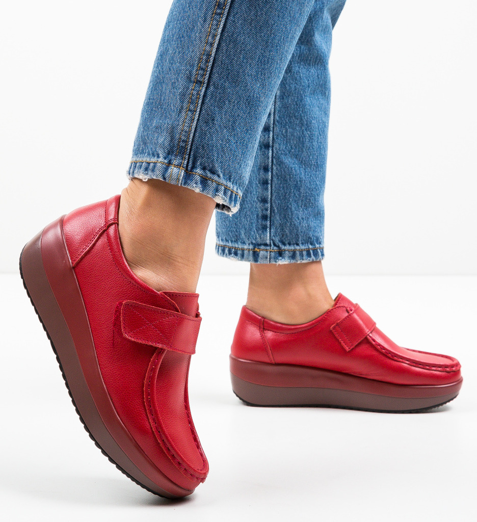 Pantofi Casual Groma Rosii - Stil și Confort - imagine 3