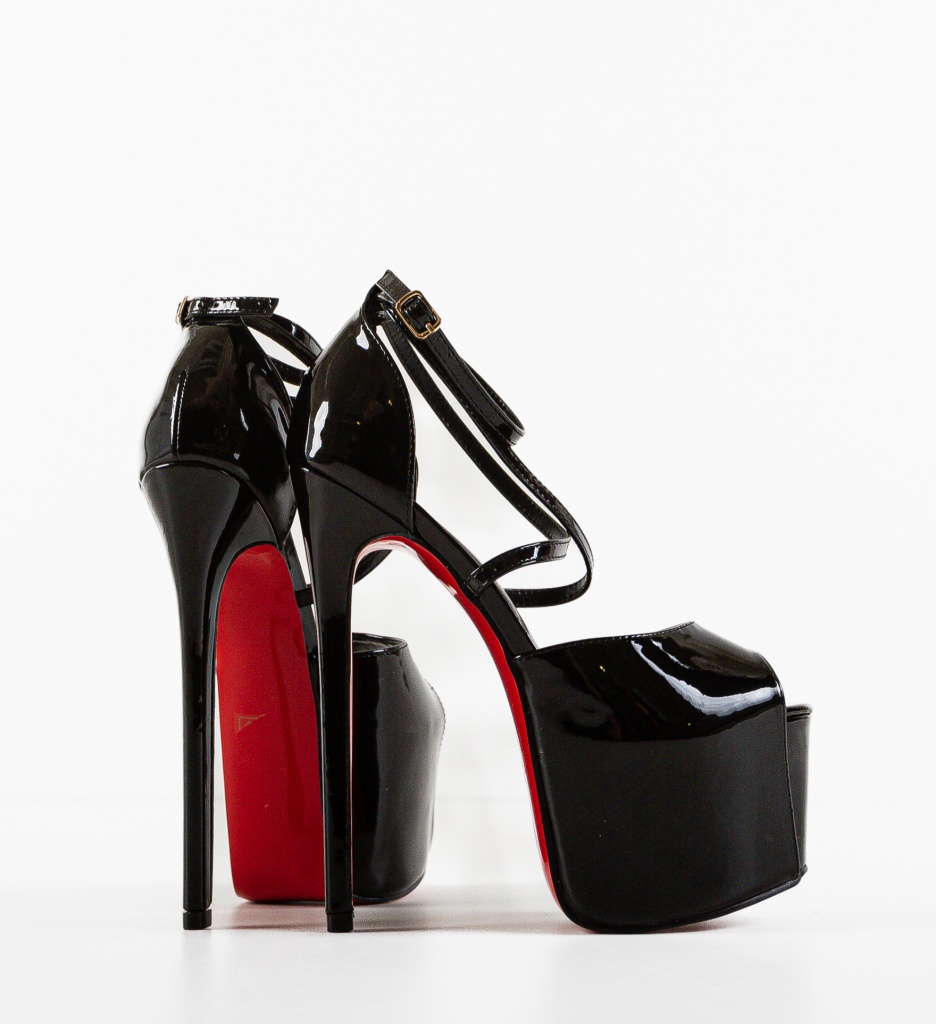 Sandale cu toc Markonen Negre | Eleganță maximă - imagine 5