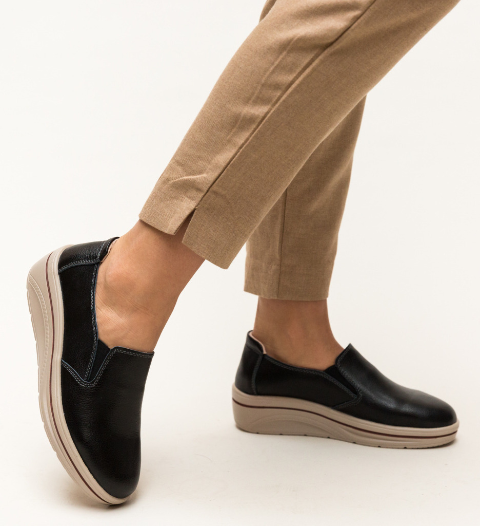 Pantofi Casual Alpino Negri | Stil și Confort - imagine 2