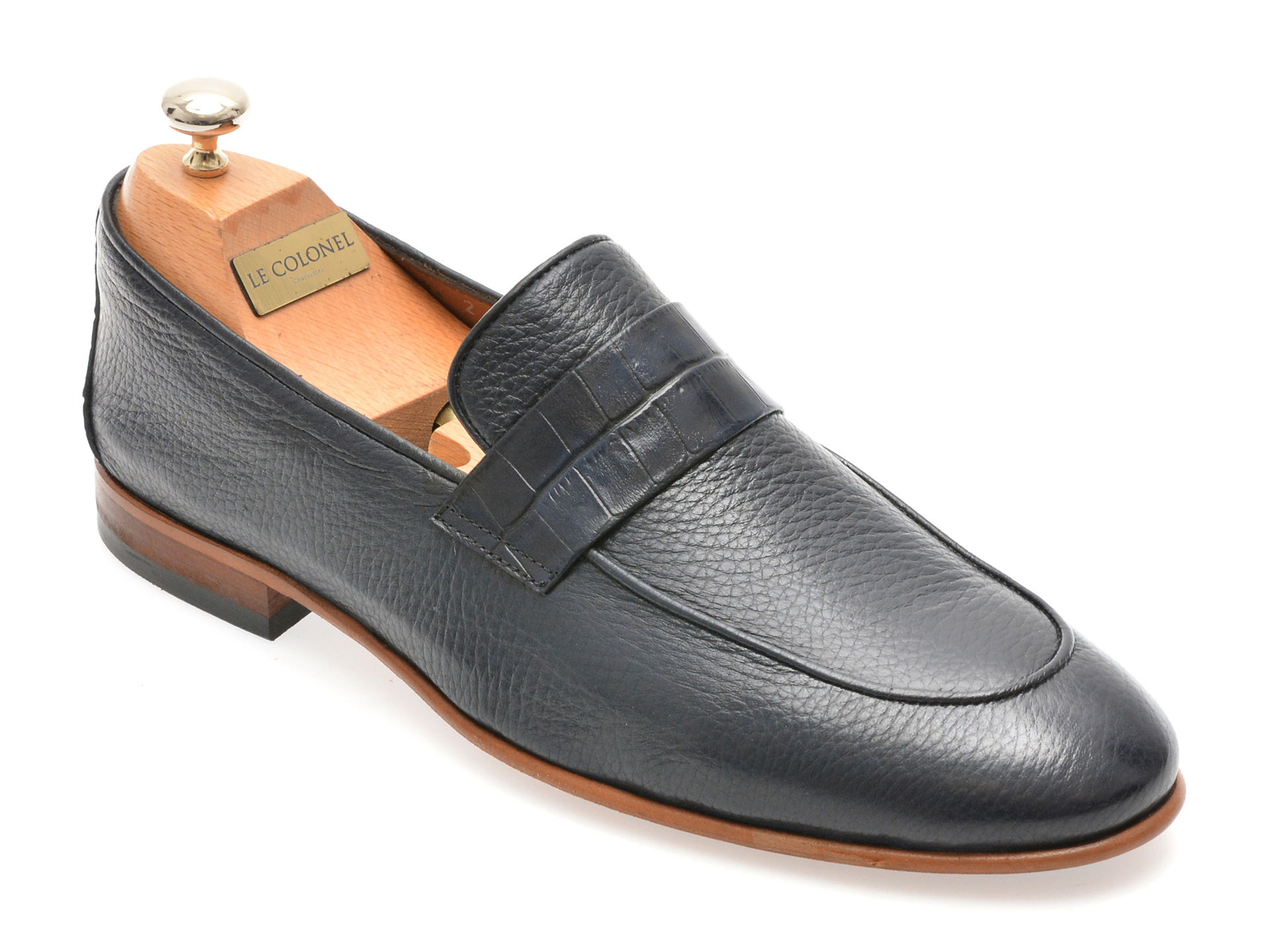 Mocasini Le Colonel Bleumarin Piele Naturală