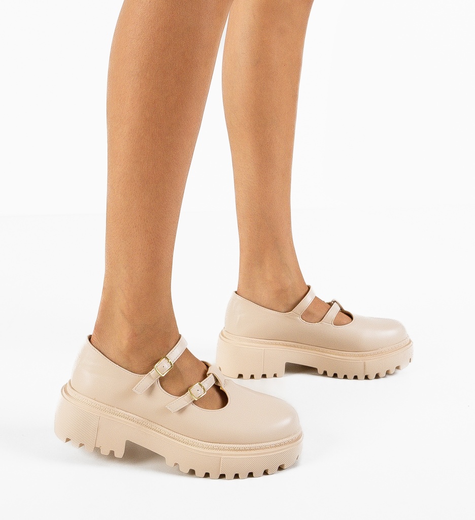 Pantofi Casual Rita Bej - Confort și Stil Zilnic