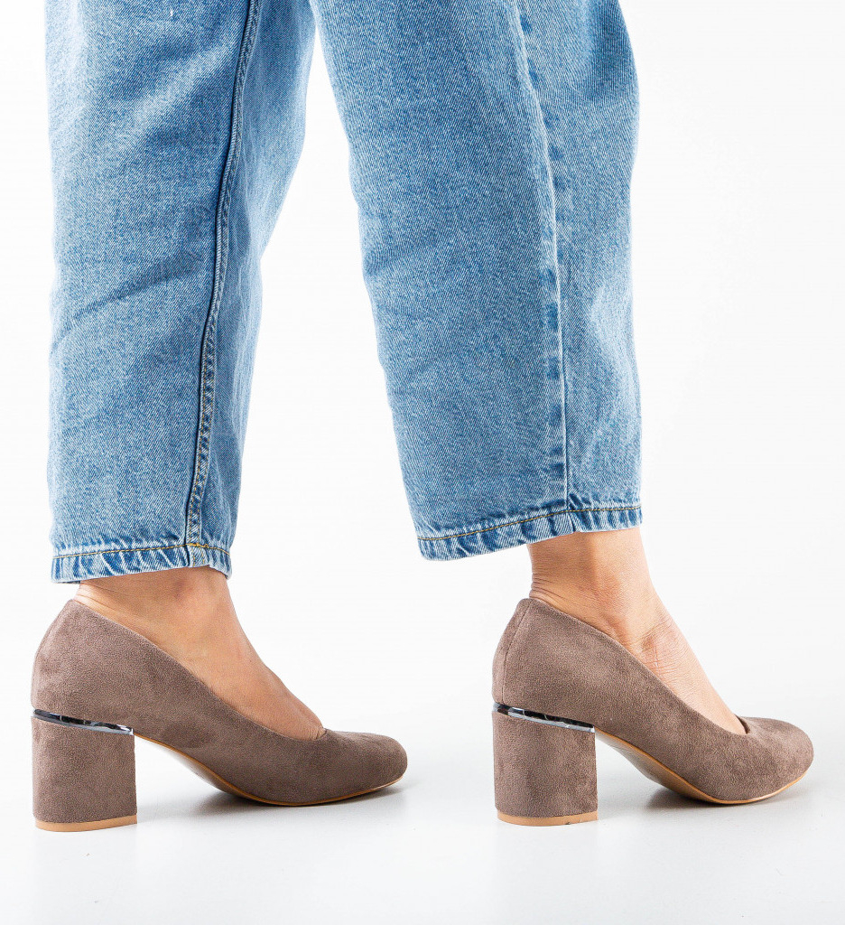 Pantofi Matti Khaki | Eleganți și Confortabili - imagine 4