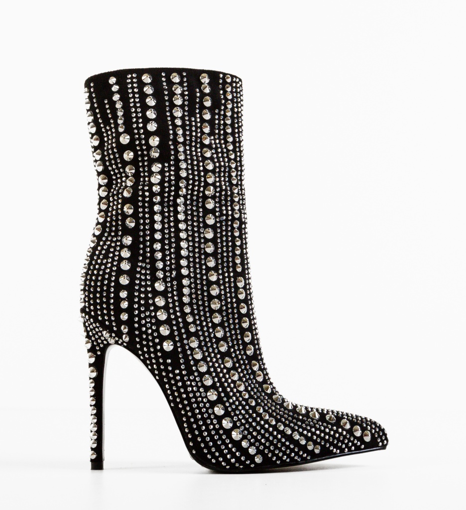 Botine Tintime Negre Depurtat - Eleganță Premium - imagine 5