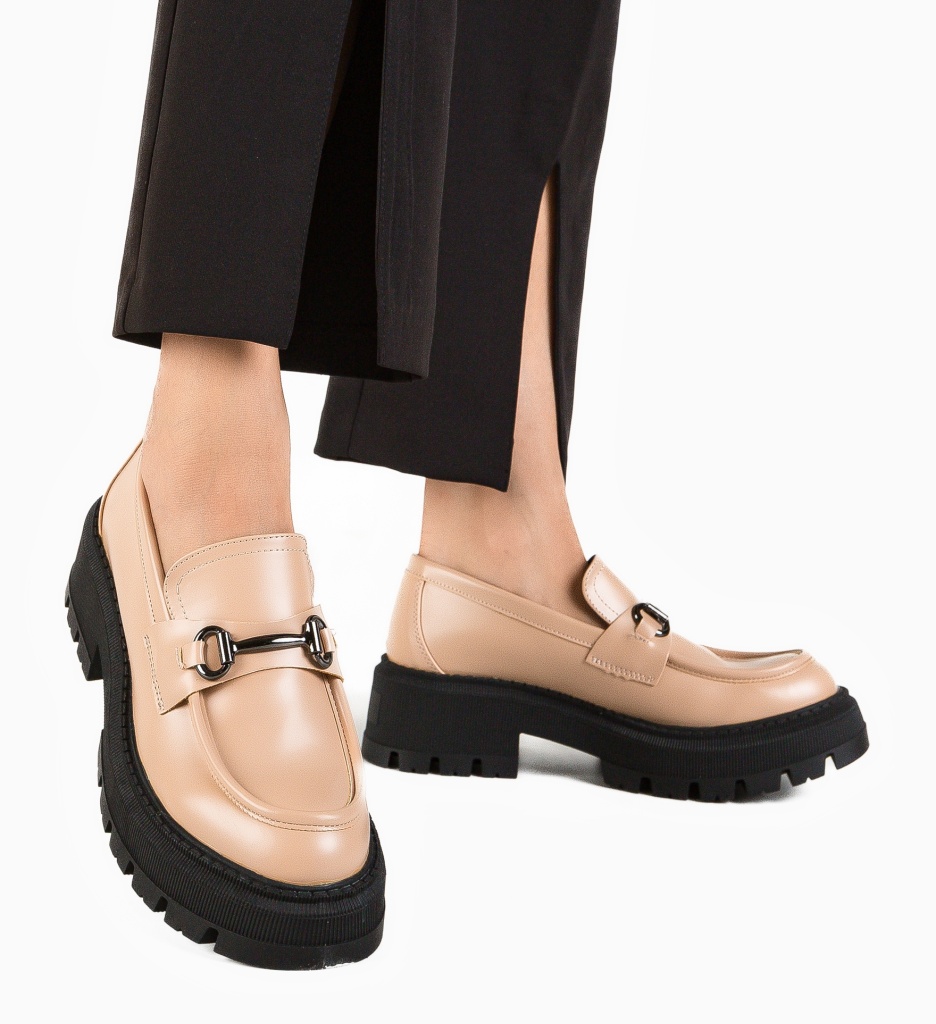 Pantofi Casual Jung Nude - Confort și Stil Zilnic - imagine 2