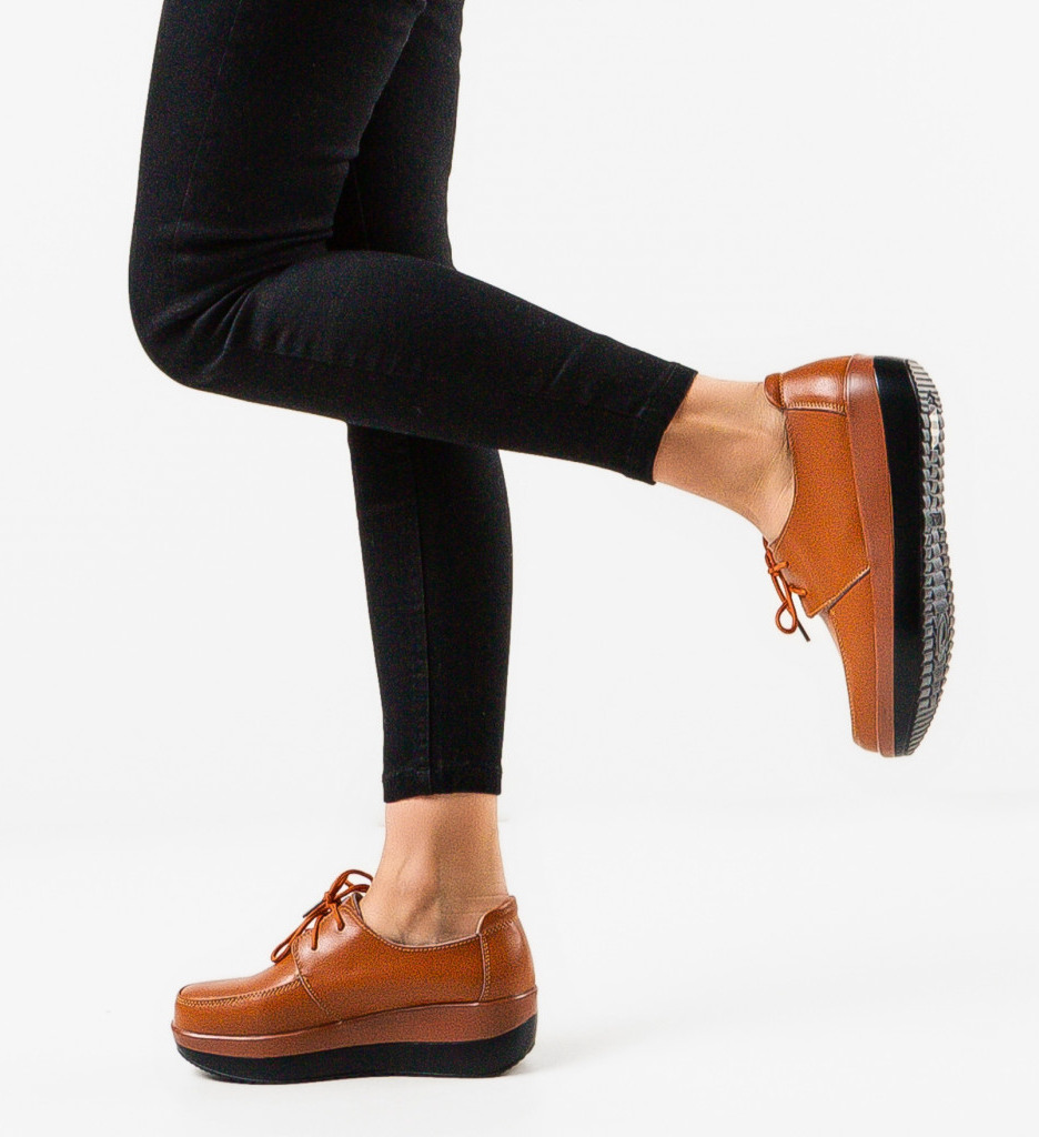 Pantofi Casual Camel | Confort & Stil Zilnic - imagine 2
