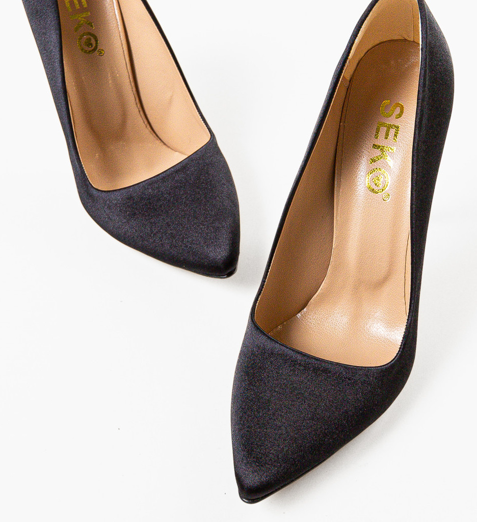 Pantofi Pefeba Negri cu Toc - Eleganță Asigurată - imagine 6