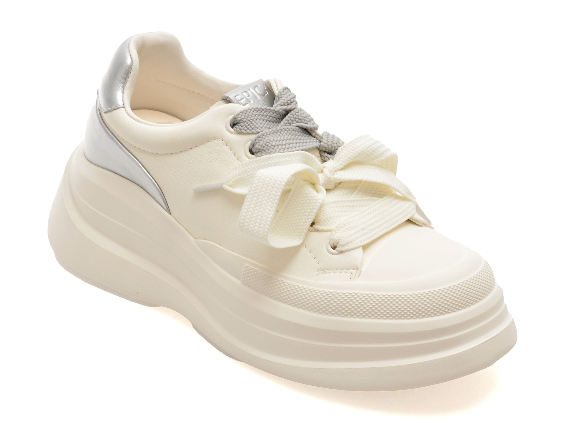 Pantofi Sport Epica Albi, Piele Naturală