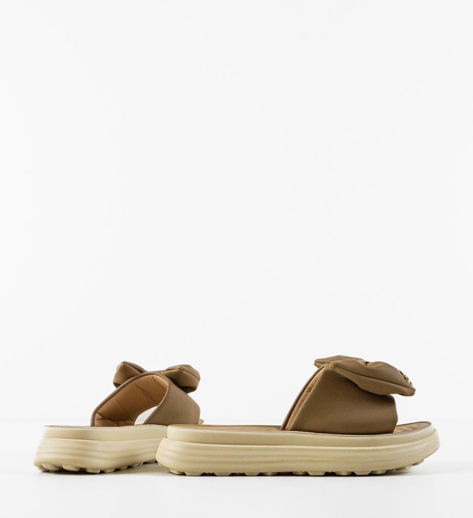 Papuci Dama Olusola Camel | Confort & Stil - imagine 5