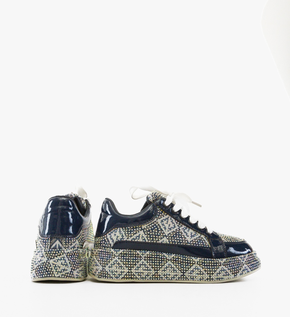 Sneakers Dama Trente Bleumarin - Confort Sport - imagine 5