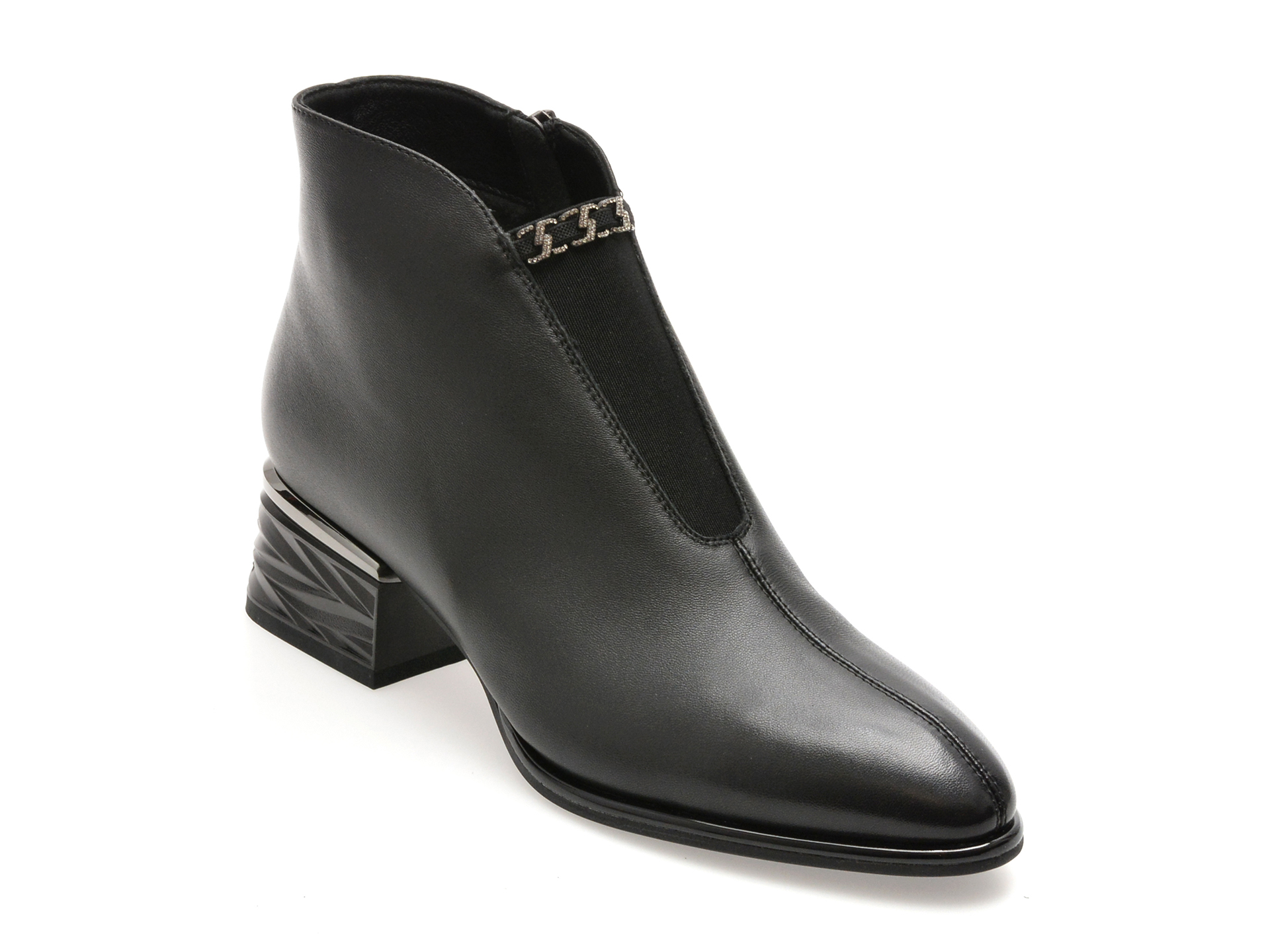 Botine Epica Negre din Piele Naturala