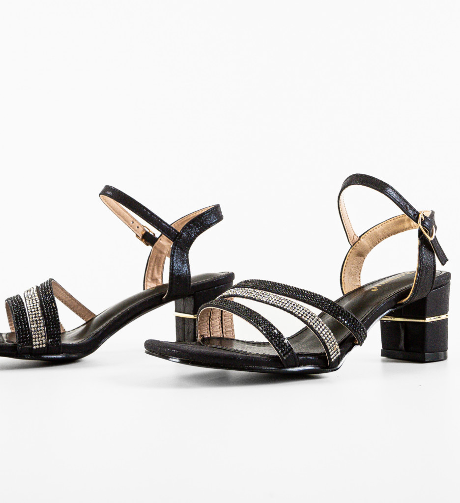Sandale Sunbell Negre - Eleganță și Stil - imagine 5