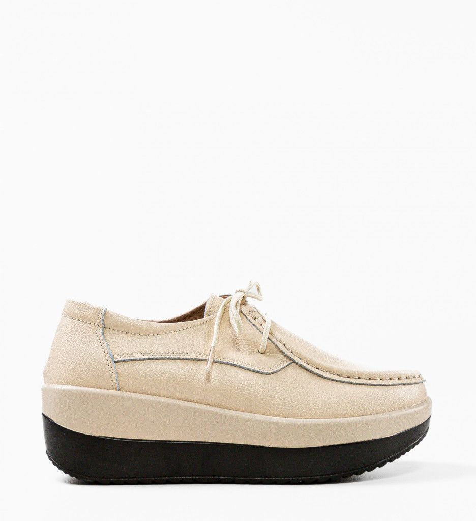 Pantofi Casual Vlasta Bej - Confort și Stil - imagine 6