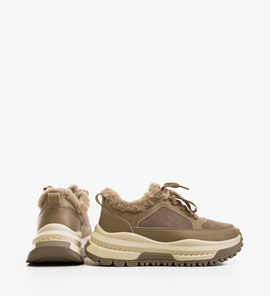 Sneakers Dama Jahe Khaki - Confort & Stil - imagine 4