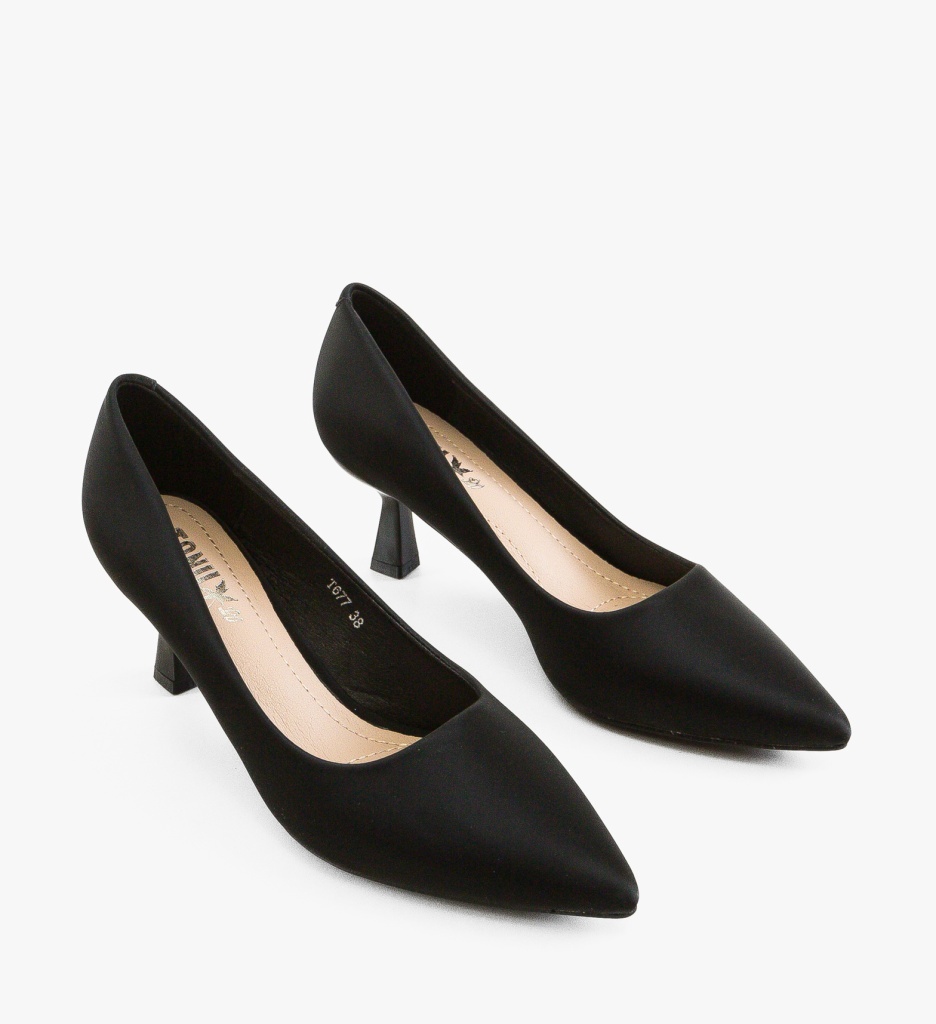 Pantofi cu toc Fyra Negri - Eleganță și Stil - imagine 2