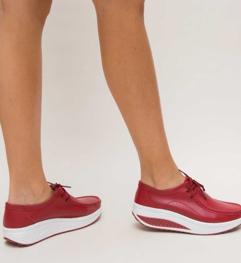 Pantofi Casual Roly Rosii - Stil și Confort - imagine 2