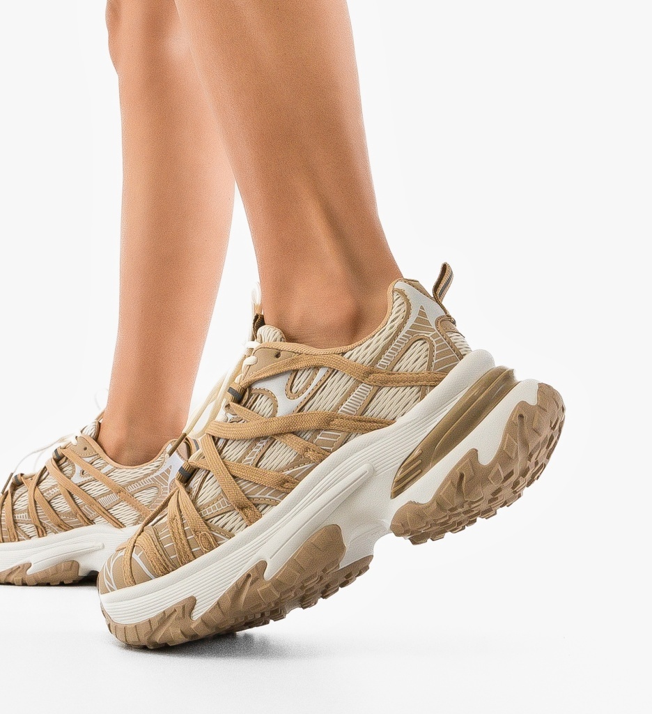 Sneakers Dama Ranbow Khaki | Confort Sport - imagine 5