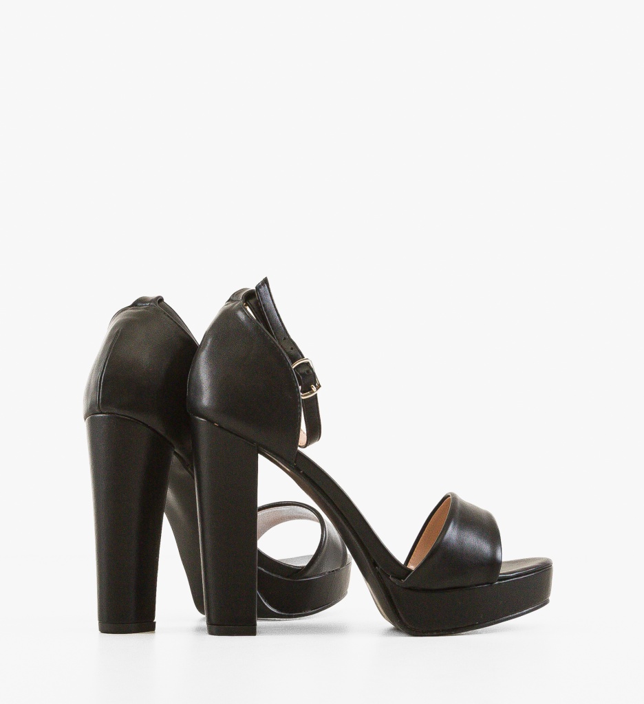 Sandale cu Toc Olson Negre - Eleganță - imagine 3