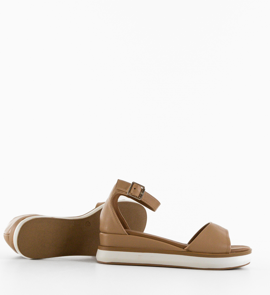 Sandale Platforma Dama Volos Bej | Stil si Confort - imagine 7