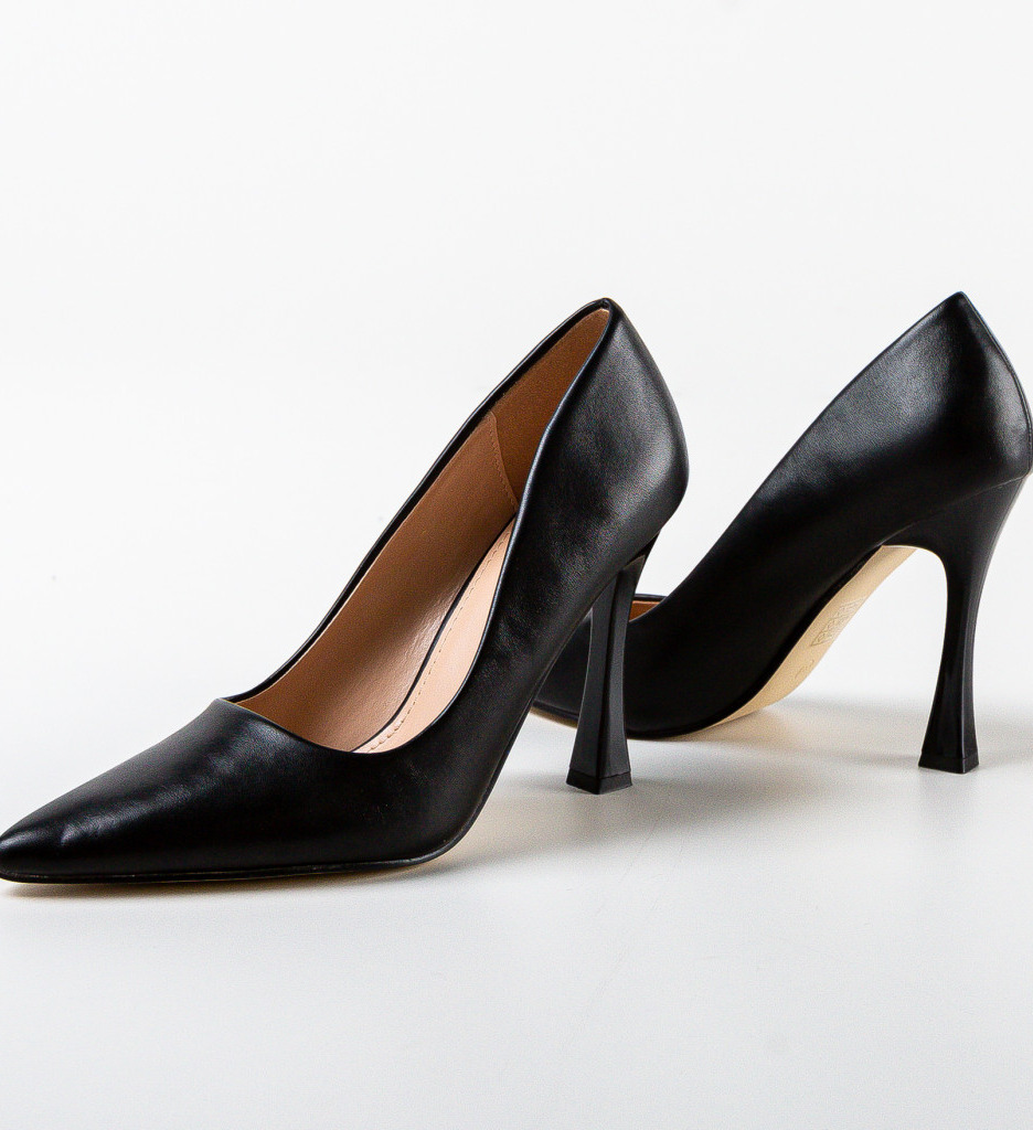 Pantofi cu Toc Pakun Negri – Eleganță Asigurată - imagine 7