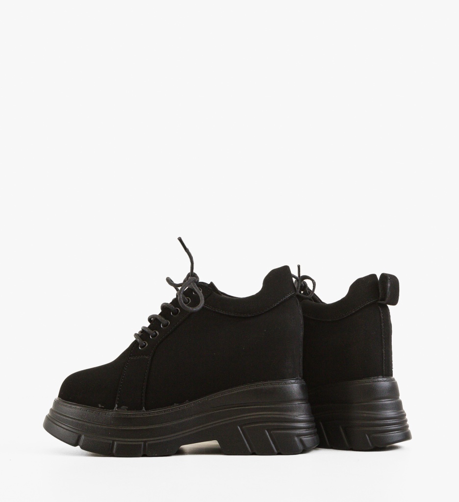 Pantofi Casual Uhha Negri - Confort & Stil - imagine 6