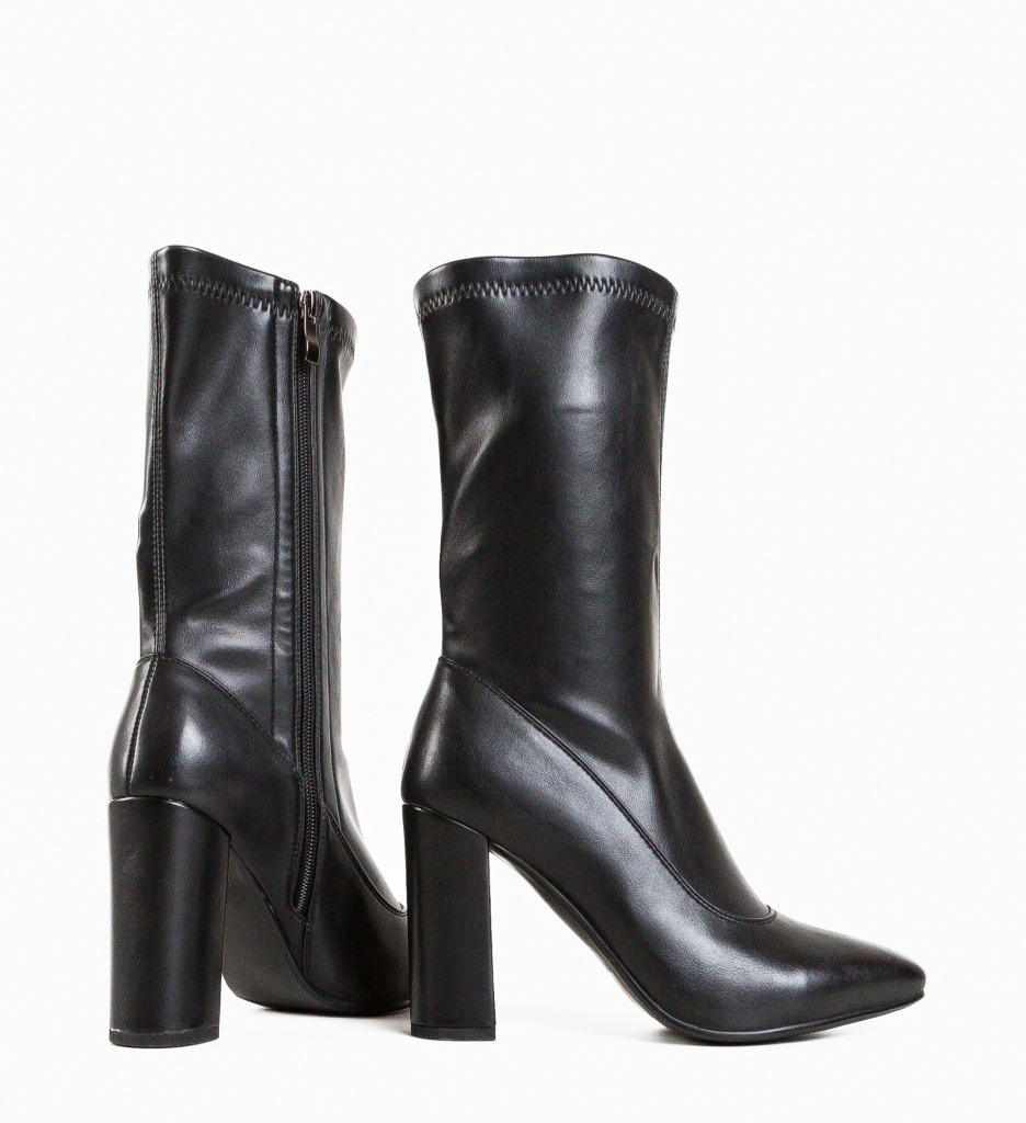 Botine Dama Brada Negre - Eleganță și Confort - imagine 6