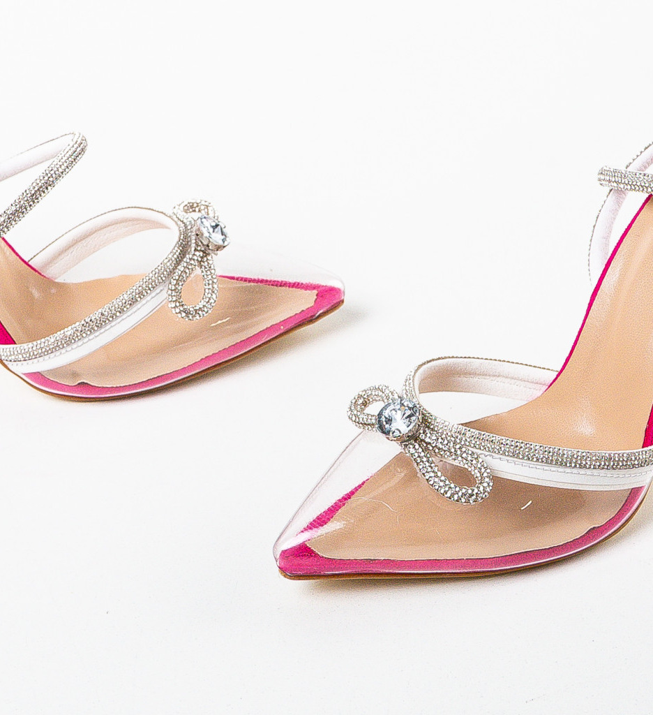 Pantofi Dama Roz cu Toc Eleganți Zafa - imagine 6