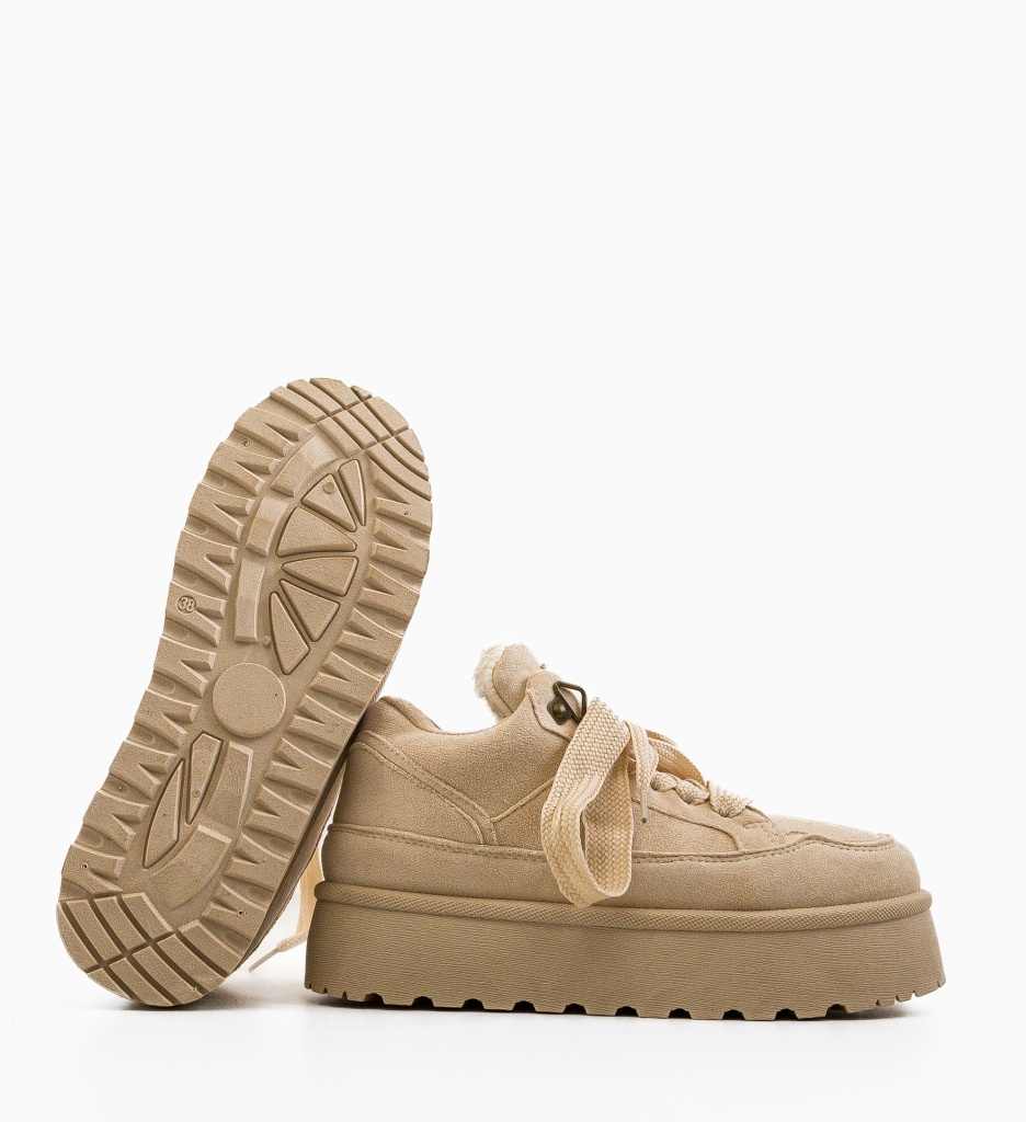 Sneakers Dama Pardy Bej - Confort și Stil Urban - imagine 8