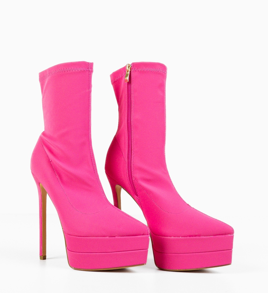Botine Dama Kato Fuchsia - Eleganță și Stil - imagine 5