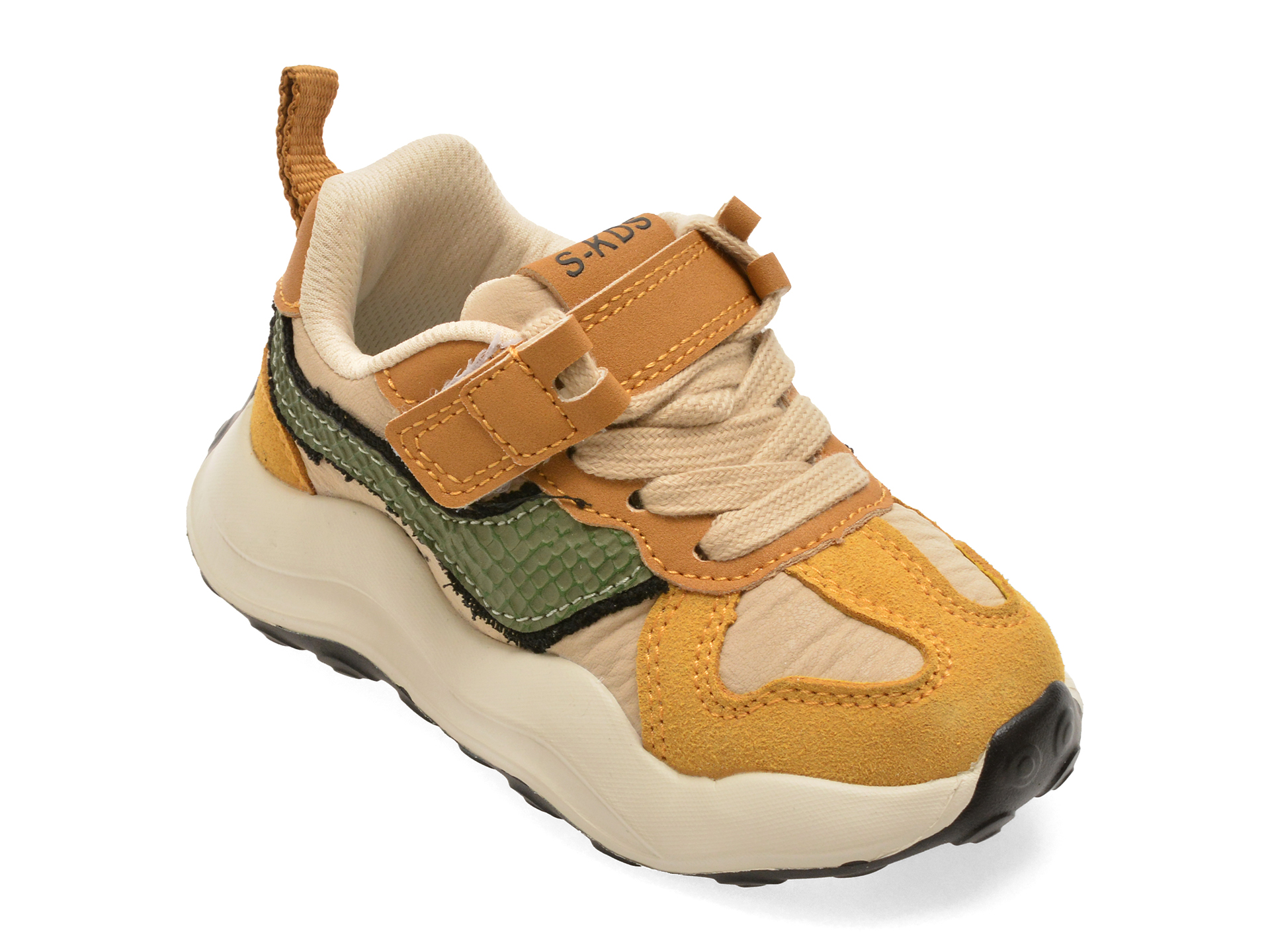 Pantofi Selection Kids Galbeni, Confort Sport