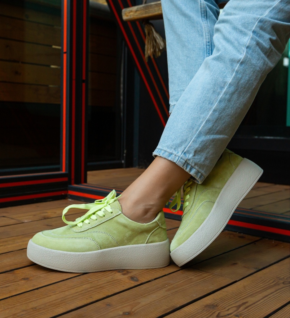Sneakers Dama Brittni Verzi - Confort și Stil - imagine 3