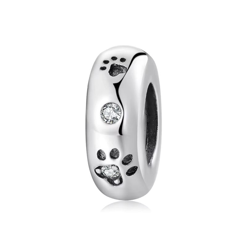 Charm Argint 925 Delis Urme Labute Placat Rodiu