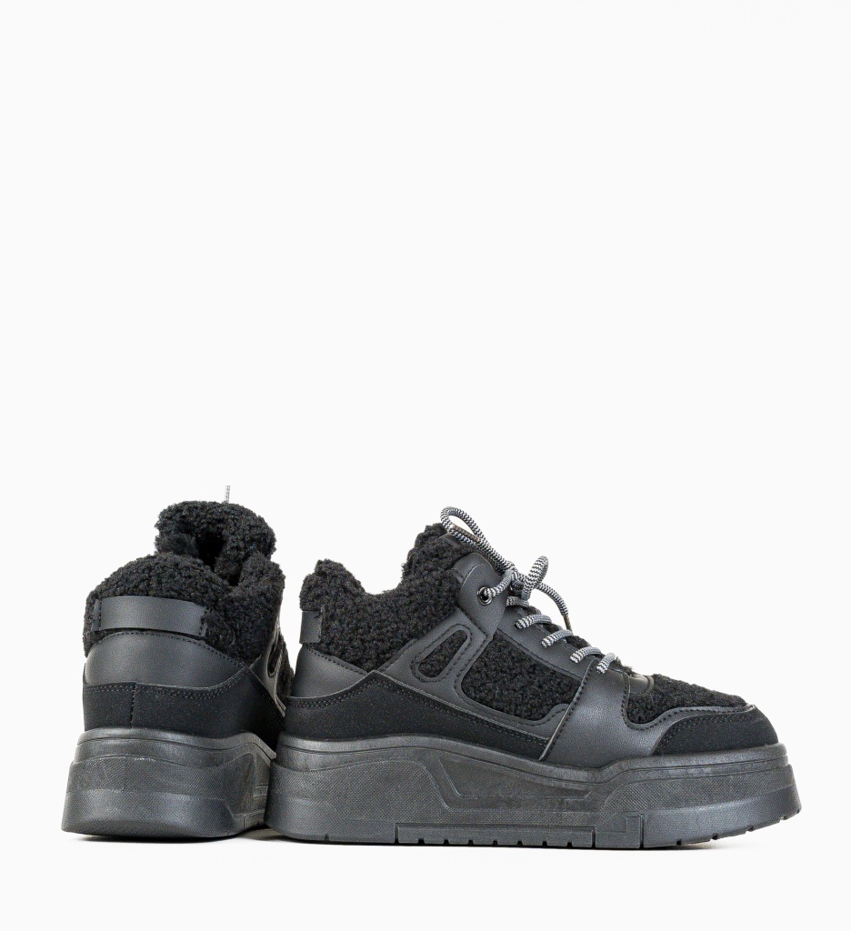 Sneakersi Dama Pupujen Negre - Confort și Stil - imagine 5