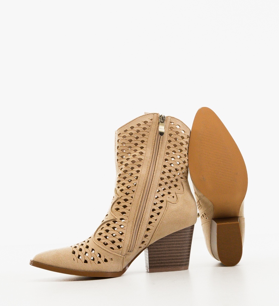 Botine dama Cameron Bej - imagine 3