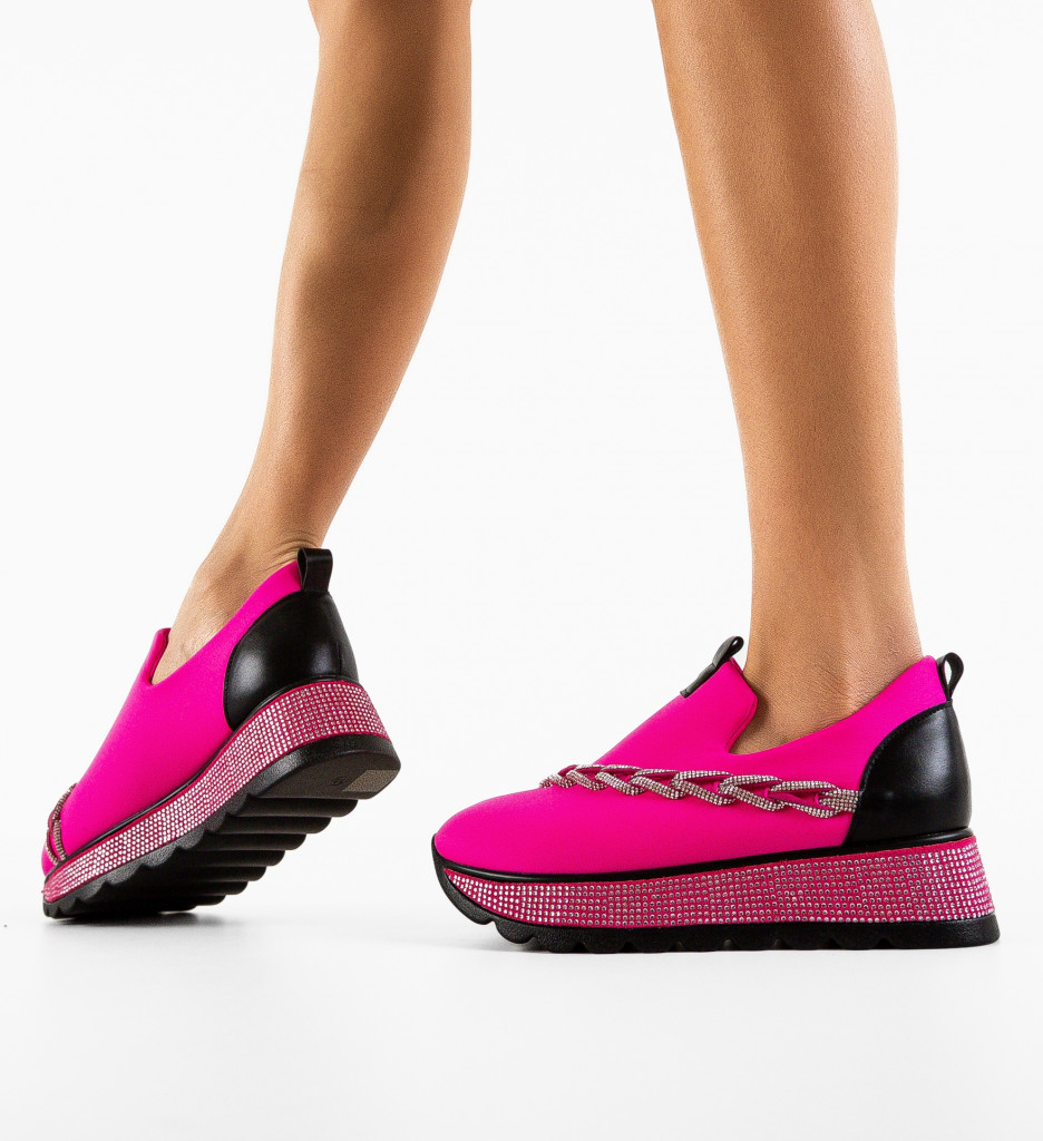 Sneakers Dama Andala Fuchsia | Confort și Stil - imagine 3