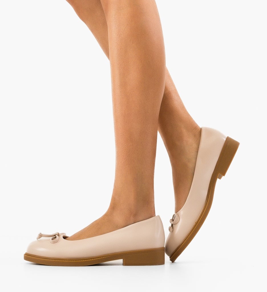 Balerini Dama Bakkam Bej - Confort Casual - imagine 3