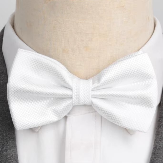 Papion Barbati Picadili Alb Eleganta