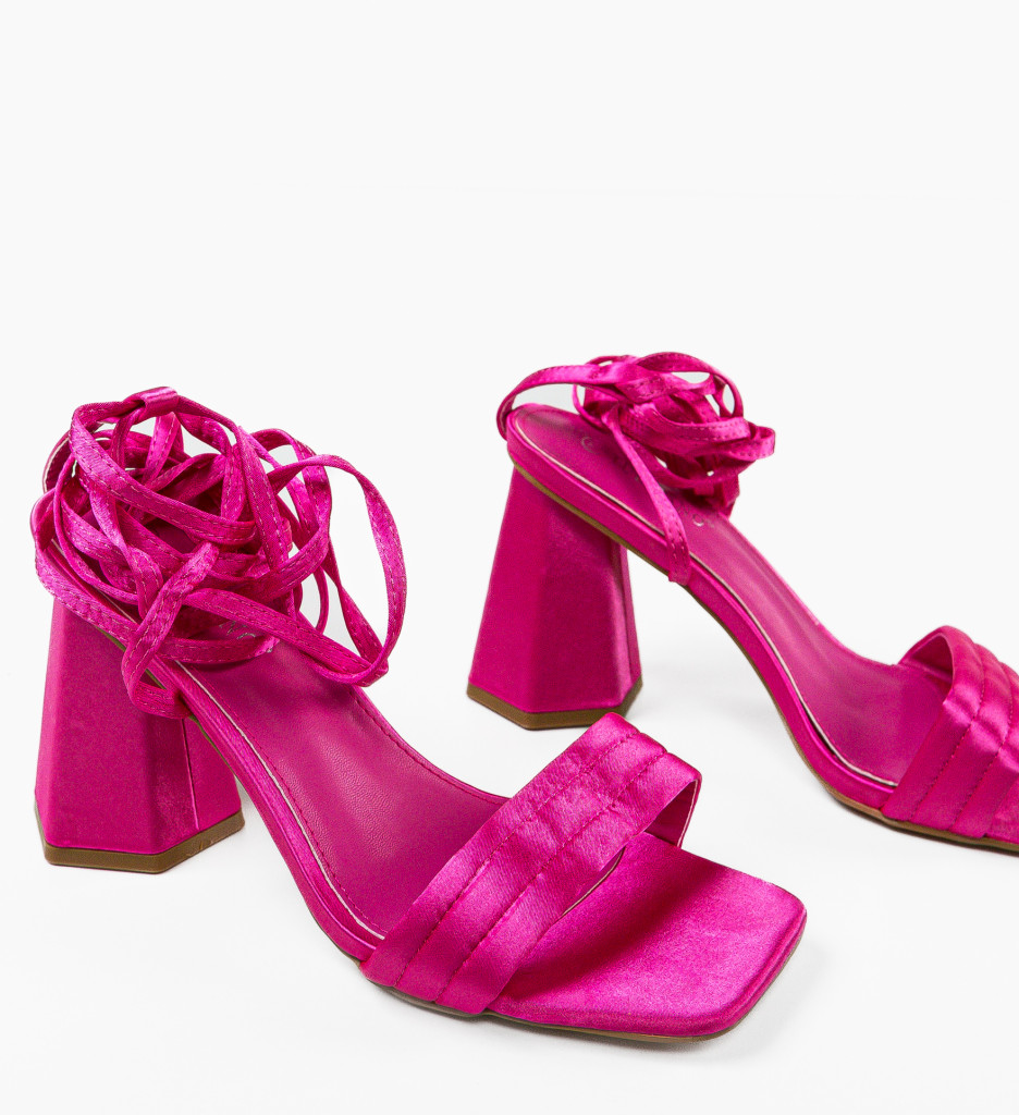 Sandale cu Toc Finnian Fuchsia | Eleganță - imagine 6