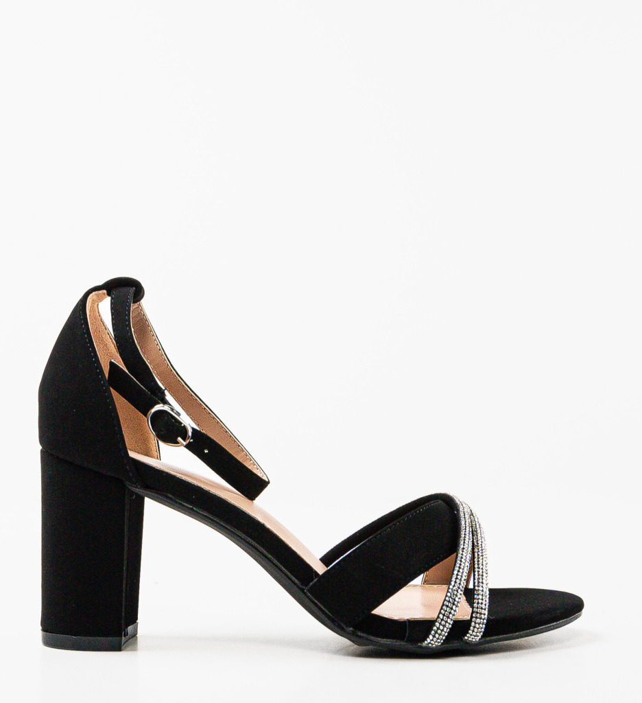 Sandale Dama Skye Negre Elegante - imagine 3