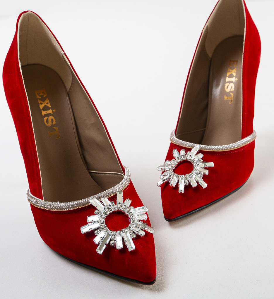 Pantofi Sister Rosii cu Toc - Eleganță și Stil - imagine 5