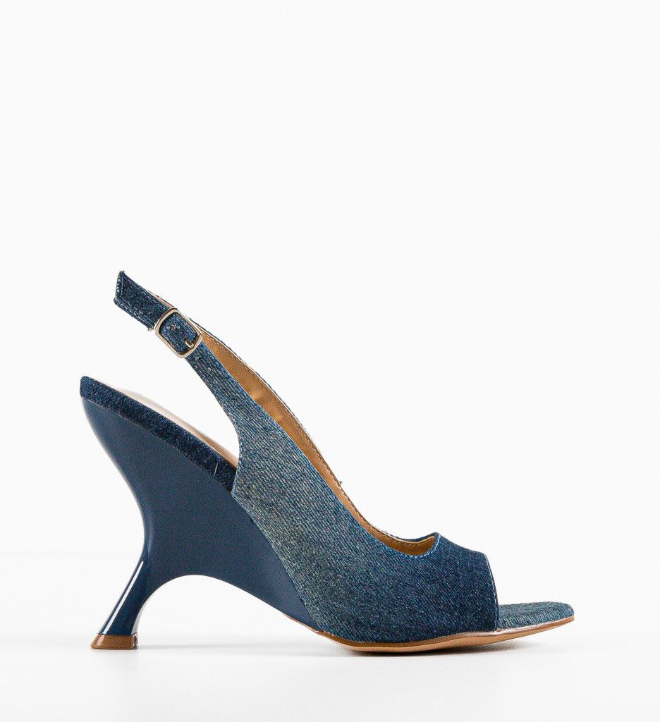 Sandale cu Toc Asuka Albastre | Eleganță și Stil - imagine 6