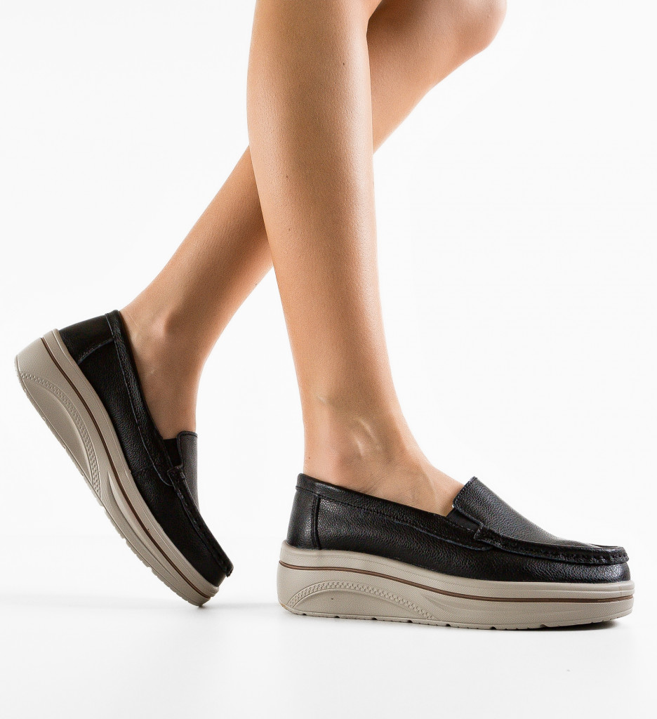 Pantofi Casual Brienne Negri | Confort și Stil