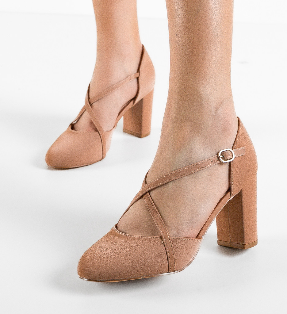 Pantofi Dama Enora Bej - Eleganță și Stil - imagine 5