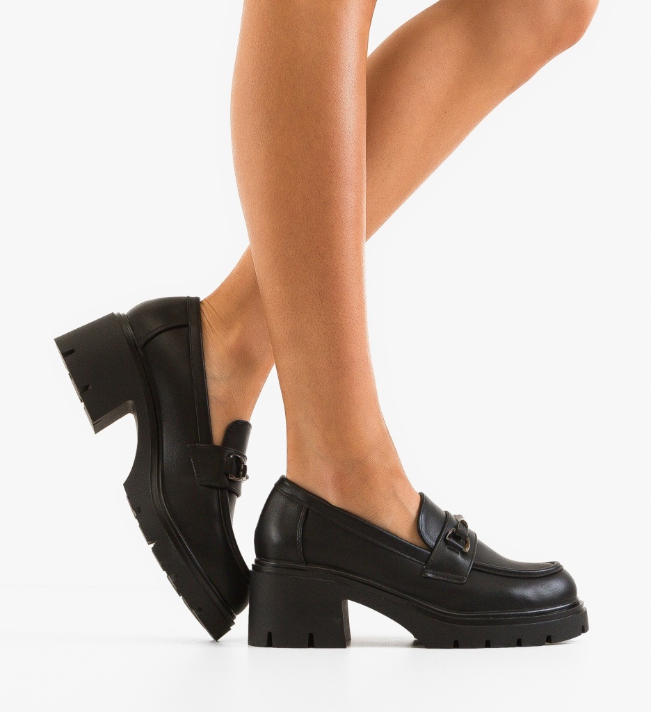 Pantofi Casual Dama Camiga Negri - Confort Stilat - imagine 2