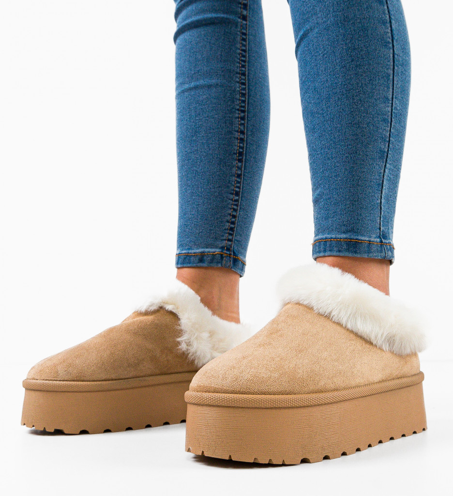 Cizme Ug Dama Bej | Confort și Stil Maxim - imagine 2