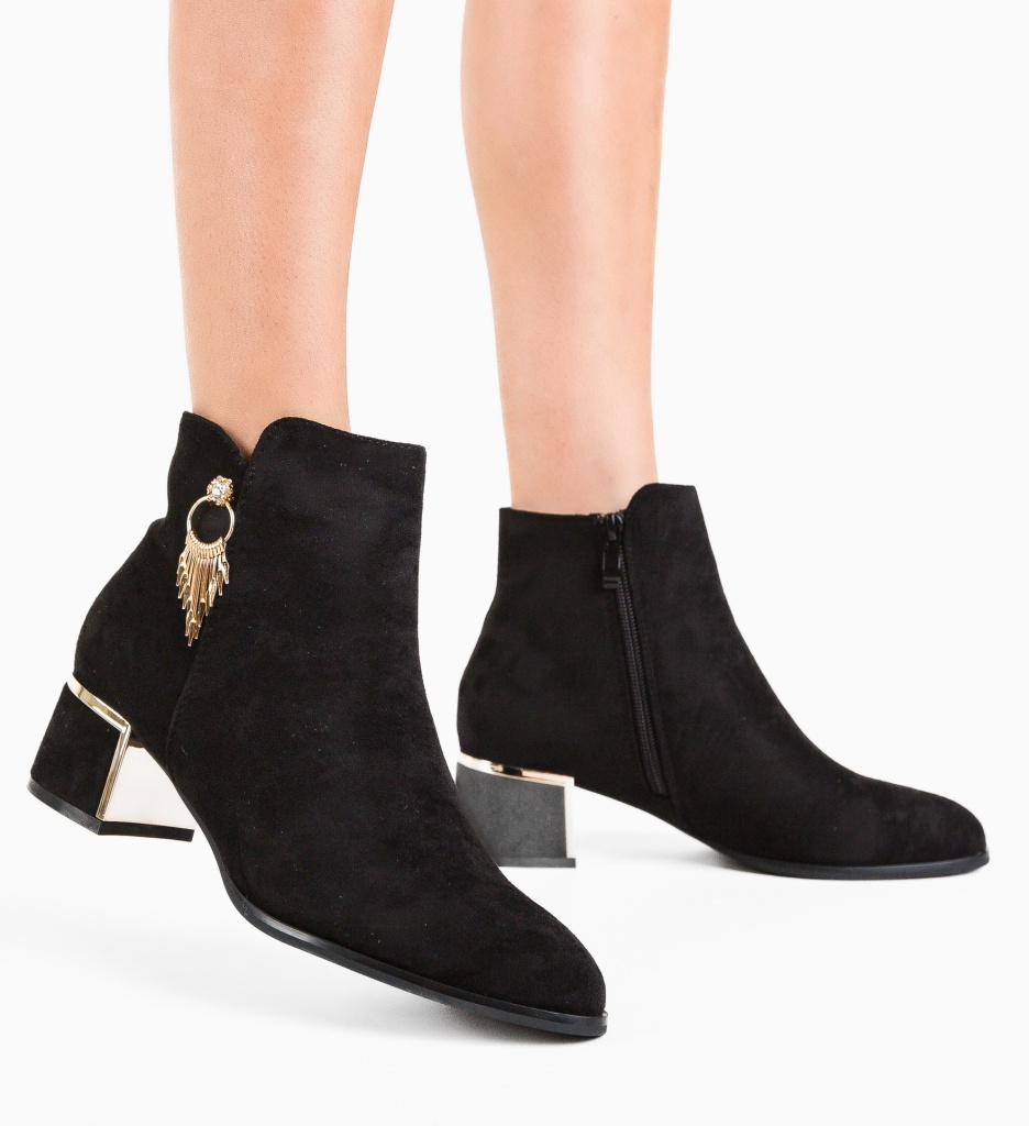 Botine Tovia Negre | Eleganță și Confort - imagine 2