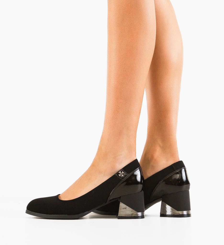 Pantofi cu Toc Esthe Negri - Eleganță Maxima - imagine 2