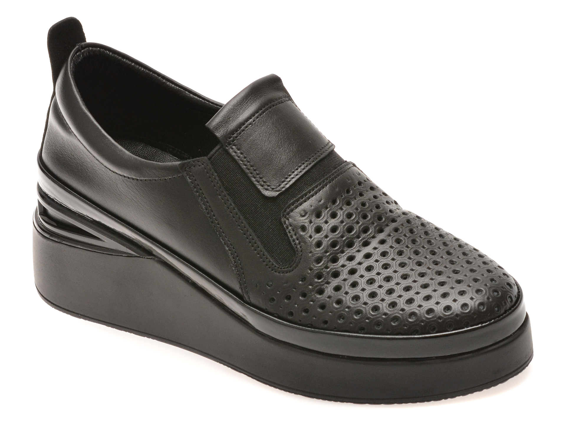Pantofi IMAGE Negri Piele Naturală